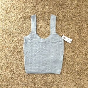 Abercrombie & Fitch Checkered Slim Scoopneck Tank